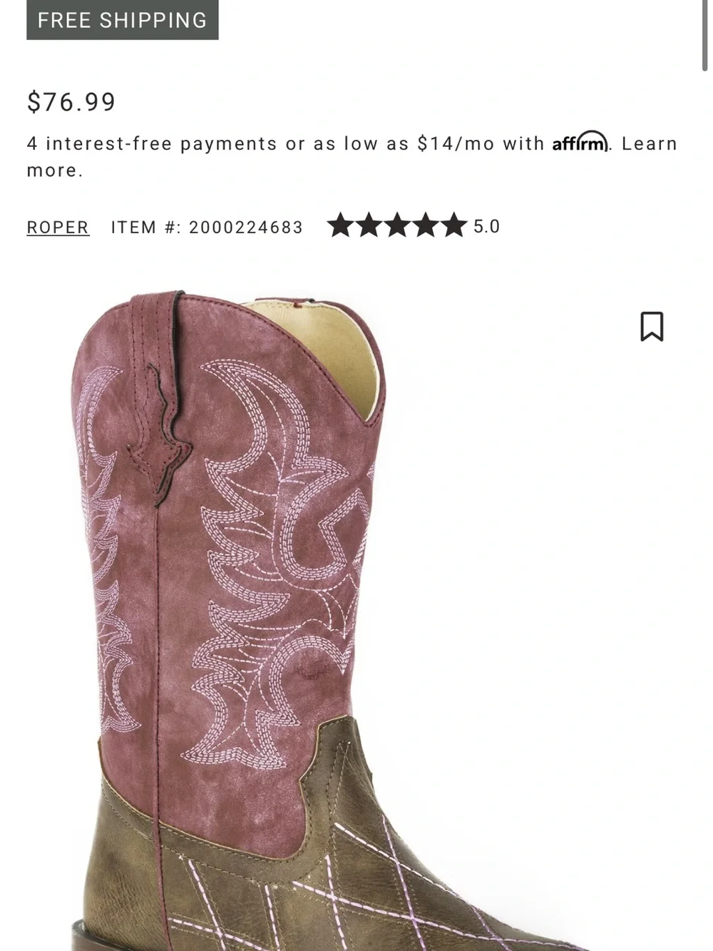 Roper girls cowboy